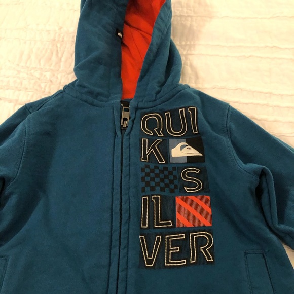 Boys Quicksilver Zip Up Hoodie Sweatshirt size 2T - Picture 2 of 7